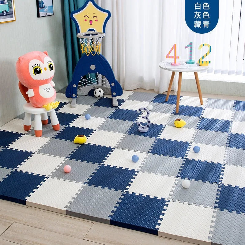 12pcs Foam Baby Play Mat Puzzle Mat Kids Interlocking Exercise Tiles Rugs Floor Tiles Toy Carpet Soft Carpet 30*30*1cm Viralgem Store