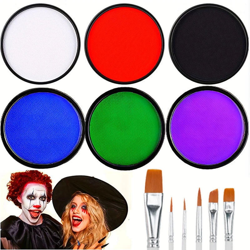30G Water Solubility Monochromatic Body Paint Black And White Makeup Face Paint Halloween Party Waterproof Makeup Body Painting