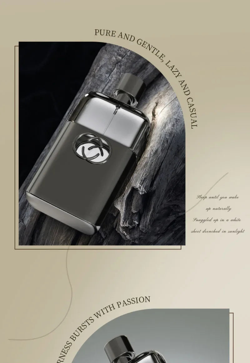 75ml Men's Perfume Eau De Parfum Homme Spray - Male Body Mist Cologne Fresh Scent Woody Notes Long Lasting Fragrance Viralgem Store