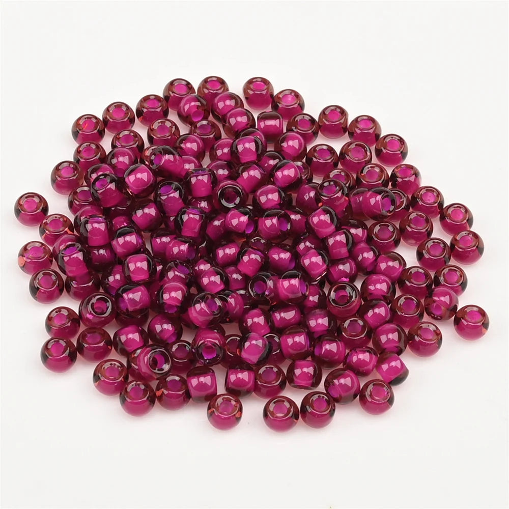 4.0mm Czech Glass Seed Beads Dye Core Small Glass Beads for DIY Making Jewelry Craft Bracelets Necklaces Earrings