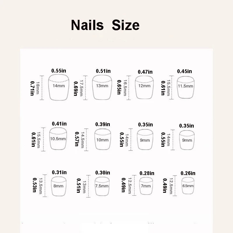 24pcs/set short Medium fake nails square ballet almond nail tips pink beautiful heart for Valentine's Day press on false nails