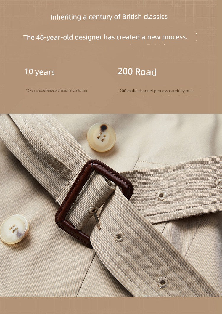 SOURCE Factory Dfvf Quanzhixian Chameleon Chelsea 2.0 Long Trench Coat Waterproof Anti-Wrinkle Elegant British Viralgem Store