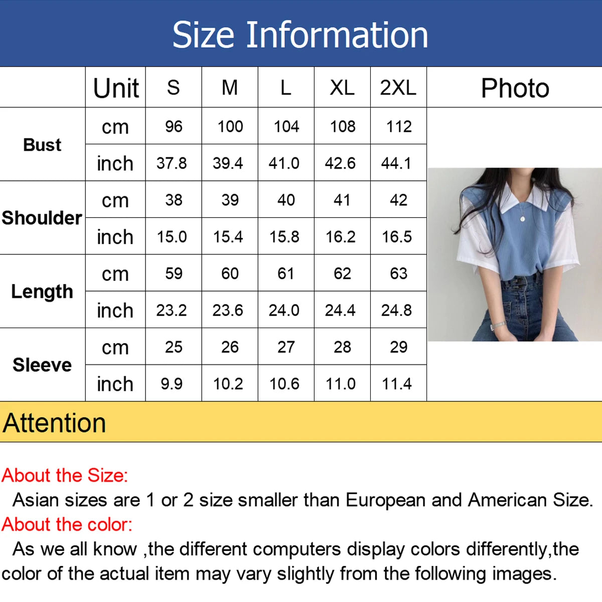 Summer Academy Style Color Blocking Polo Collar Top Fake Two-piece Short Sleeve T-shirt Women Lazy Loose Casual Versatile Blouse Viralgem Store