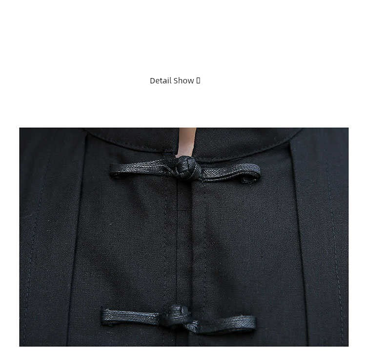 Xingzhi Chinese Style Men's Clothing Ancient Style Han Chinese Clothing Long Trench Coat Men Tang Suit Cotton Linen Cloak Buckle Robe Overcoat outside Viralgem Store