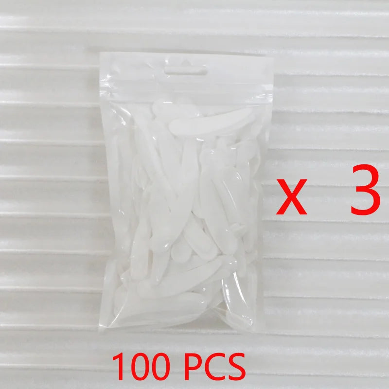 300pcs Mini Spoon Cosmetic Skincare Spatula Plastic Beauty Spoon Face Mask Reusable Scoop For Eye Facial Cream 5.5cm