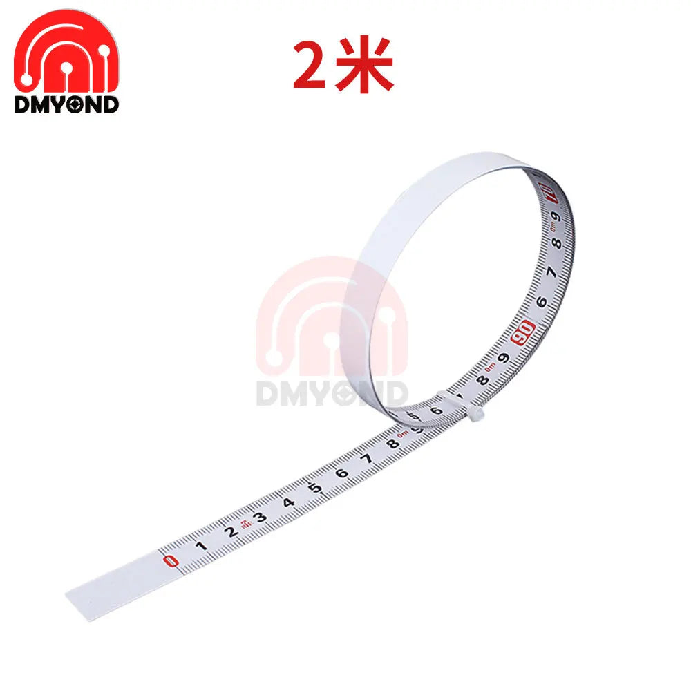 Sticky Ruler Scale With Glue Sticker Woodworking Guide Rail Self-Adhesive International Standard Scale Tape Measure Flat Ruler