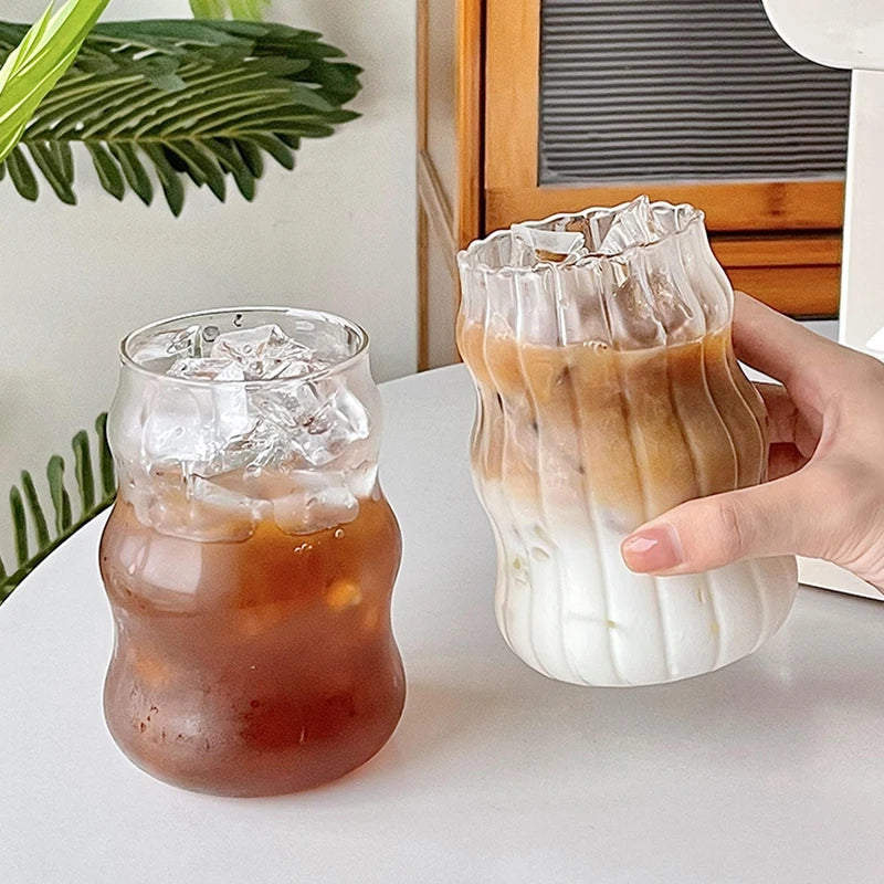 250ml-865ml INS Glass Cup Pineapple Shape Coffee Mug Transparent Cocktail Bar Beverages Soda Water Juice Mugs Cup Drinkware Viralgem Store