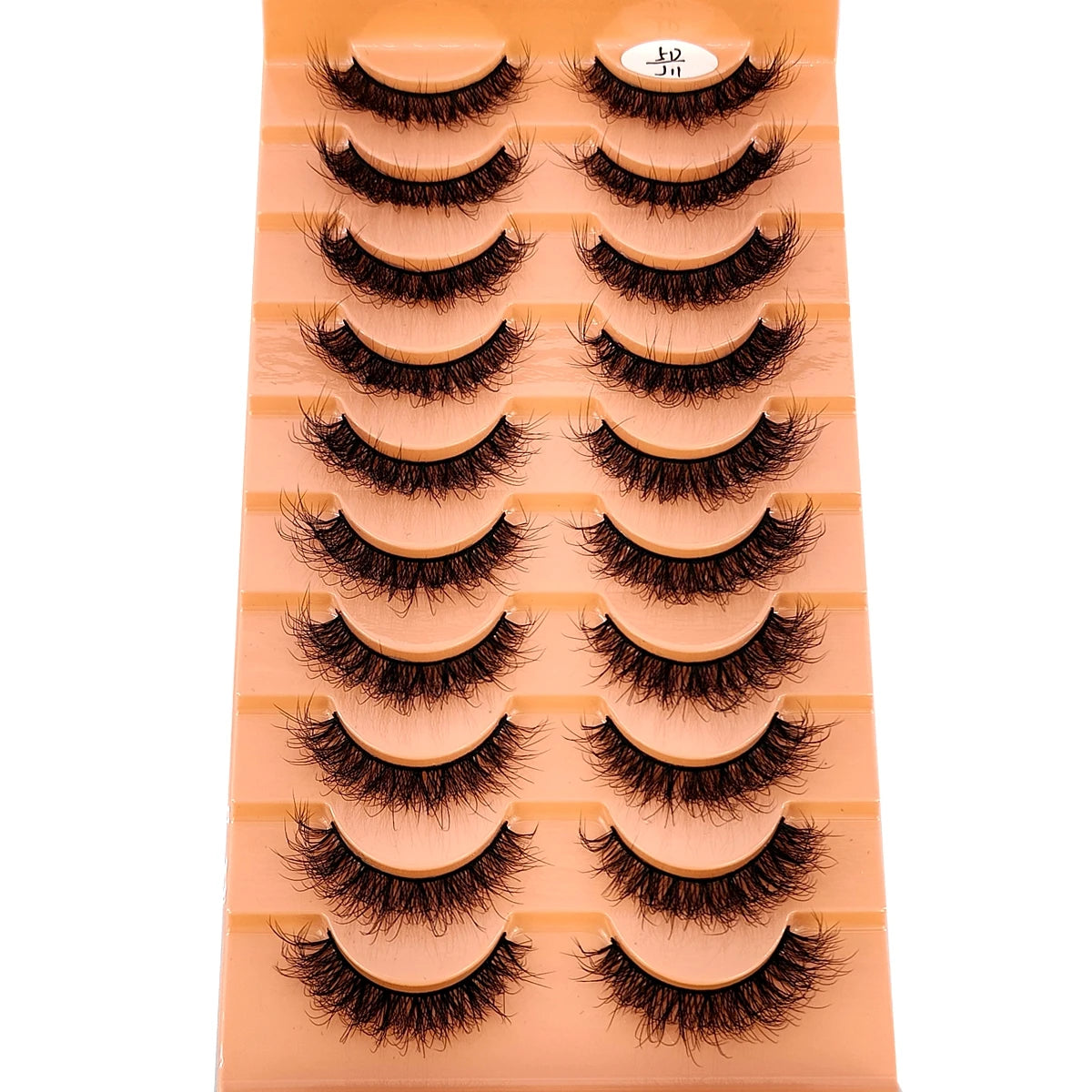 10 Pairs 3D Faux Mink Lashes Fluffy Soft Beauty Wispy Natural Short False Eyelashes Curly lashes Makeup Classic Thick eyelashes