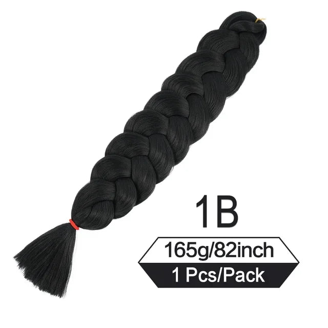 Xpression 82 Inch Jumbo Braiding Hair Synthetic Braid Crochet Hair Extensions 165g Pre Stretched Braid Wholesale For Black Women Viralgem Store