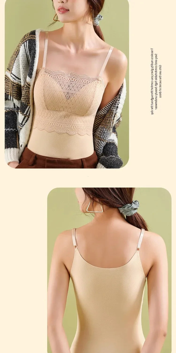 Women's Thermal Underwear Thermal Women Clothing Winter Jersey Blouse Seamless Silk Fever High Elastic Bud Silk Bottom Lining