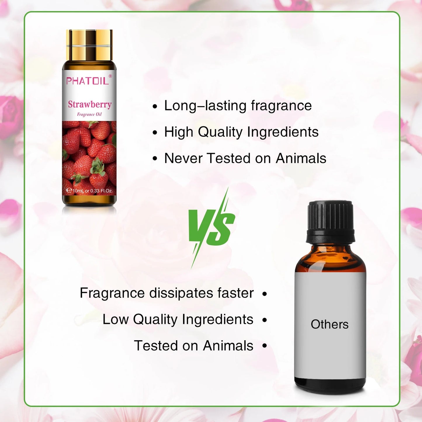 10ml Strawberry Fruit Fragrance Oils Diffuser Soap Candle Perfume with Dropper Apple Cherry Mango Lemon Pineapple Banana Coconut Viralgem Store