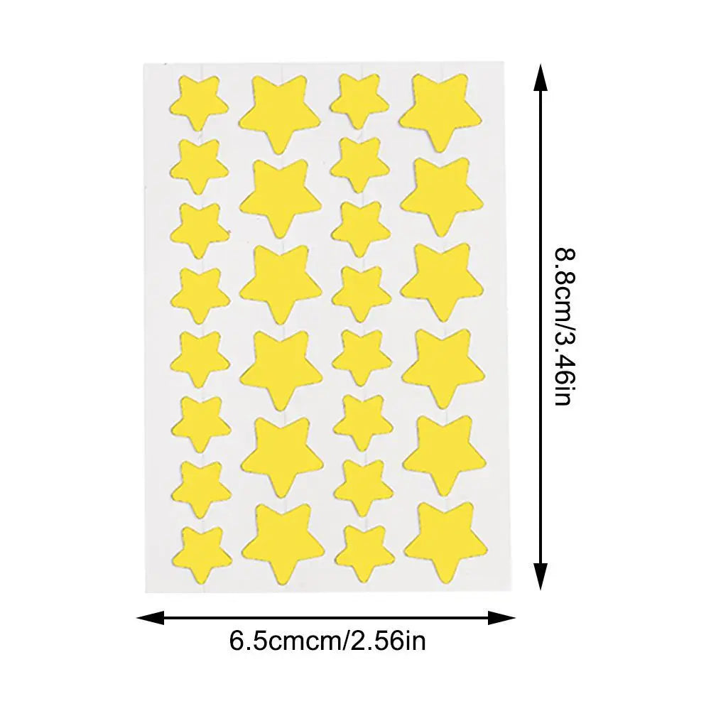28Pcs Colorful Cute Star Shaped Acne Treatment Sticker Invisible Acne Cover Removal Pimple Patch Skin Care Viralgem Store