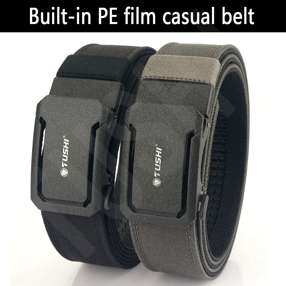 TUSHI Army Tactical Belt Quick Release Military Airsoft Training Molle Belt Outdoor Shooting Hiking Hunting Sports Belt