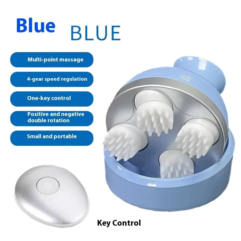 Tuhopeta Scalp Massager 3D Kneading Shiatsu Head Relaxation Device USB Rechargeable Electric Massage with Tension Relief Pets Viralgem Store