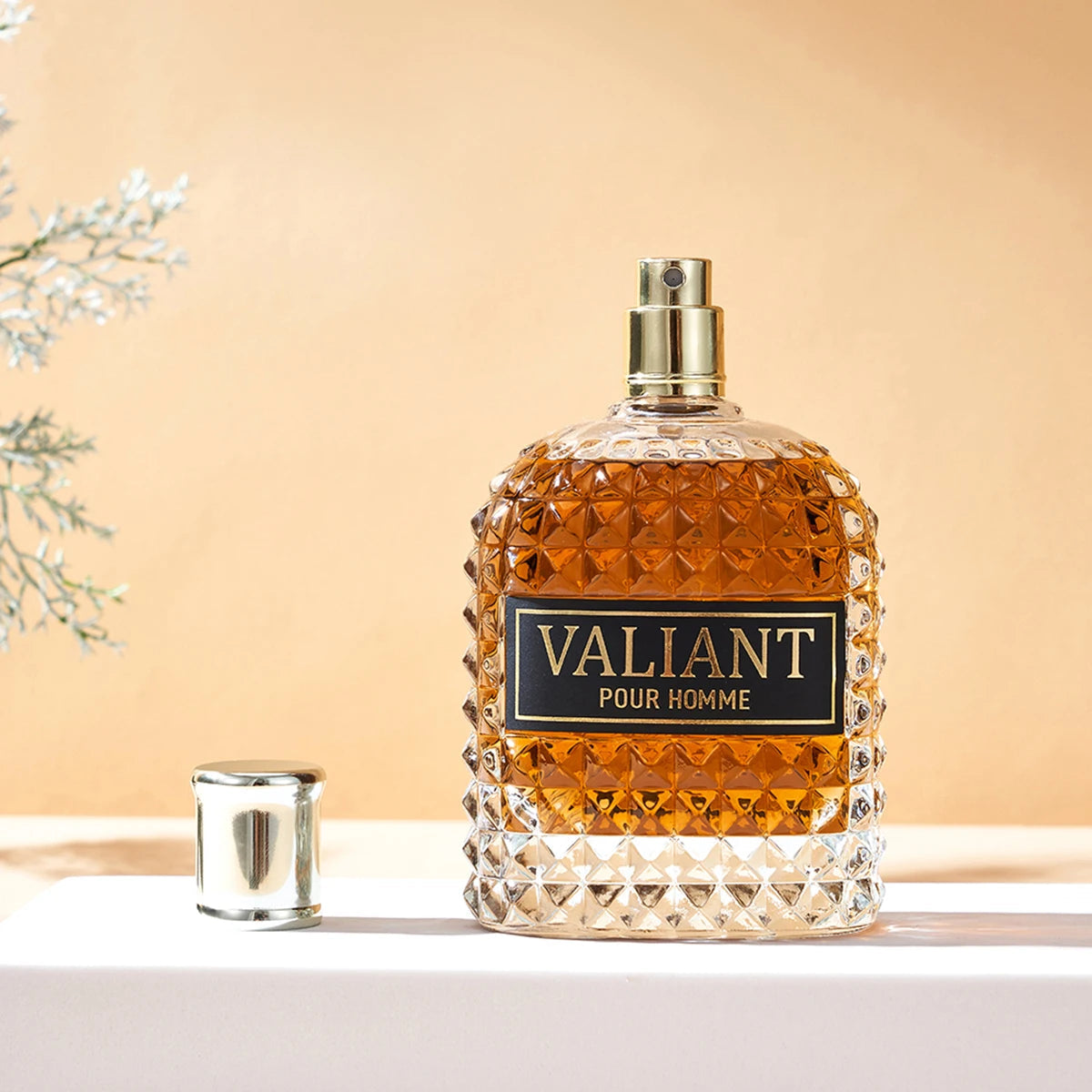 100ML 3.4FL.OZ Leather Notes Men's Eau de Parfum, Woody, Nutty, Warm, Spicy, Chocolate Scent, Male's Fragrance Spray for Man Viralgem Store