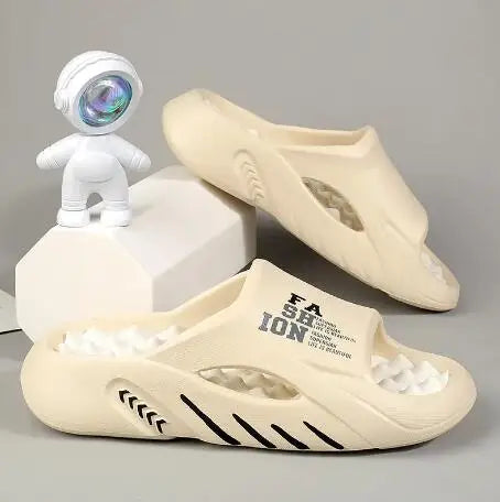 2023 NEW Men's Slippers Massage Slip-on Platform Slippers for Men Fashion Outdoor Beach Anti-slip Flip-Flops Man's Sandals 38-45