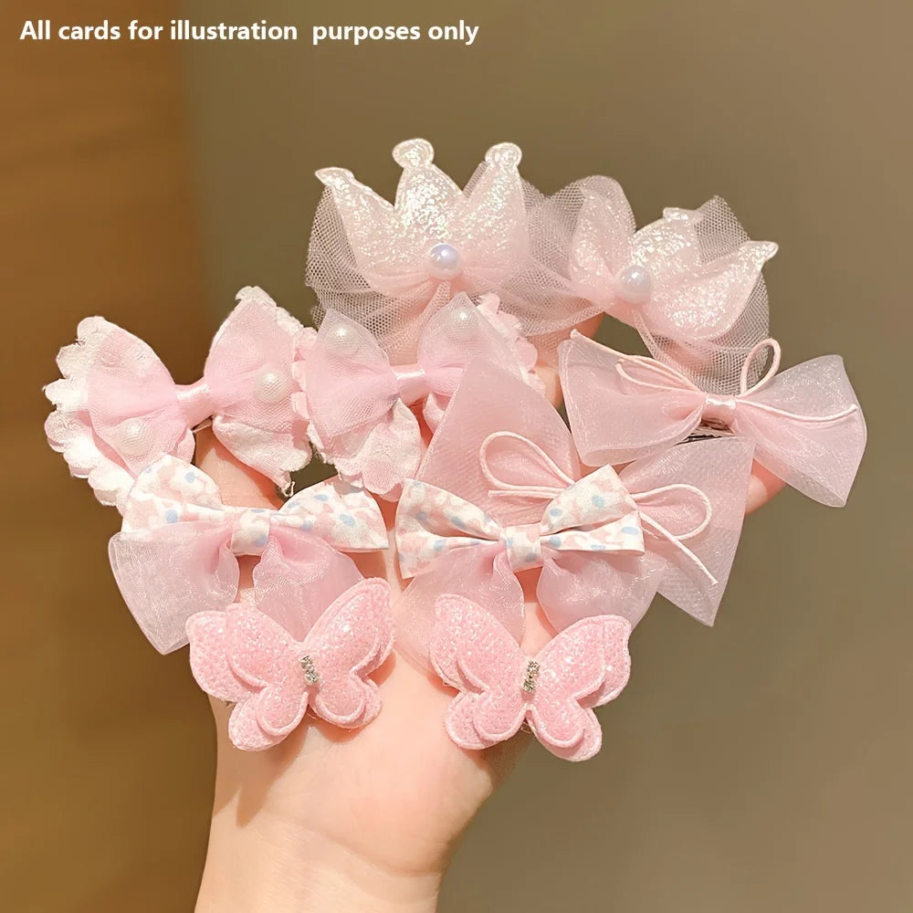 10 Pieces of Sweet Pink Hairpins Are Cute and Versatile