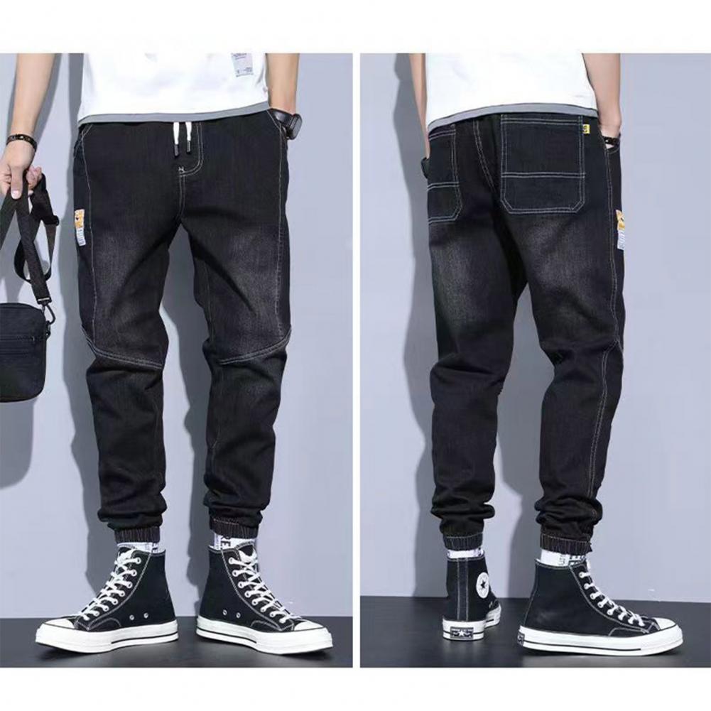 2023 Spring Summer Cotton Jogger Pant Men Pants Harajuku Cargo Jeans Casual Harem Denim Korean Hip Hop Sweatpants Male Trousers