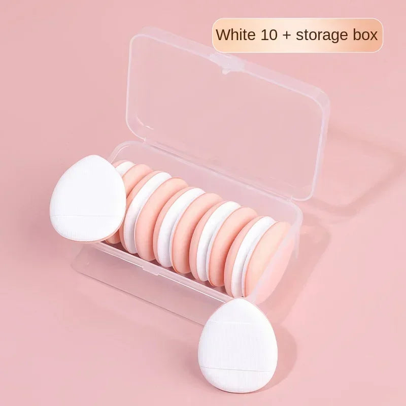10Pcs Mini Finger Puff Foundation Small Air Cushion Powder Sponge Face Concealer BB Cream Cosmetic Applicator Makeup Tools Viralgem Store