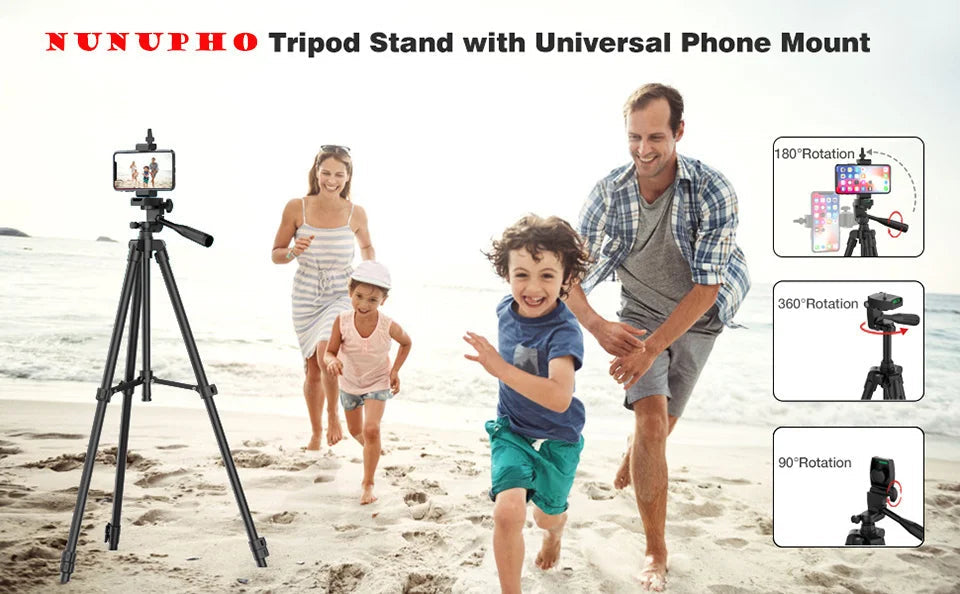 Tripod For Phone Camera Tripod Stand with Bluetooth Remote Phone Holder Lightweight Universal Photography For Xiaomi Huawei DSLR Viralgem Store