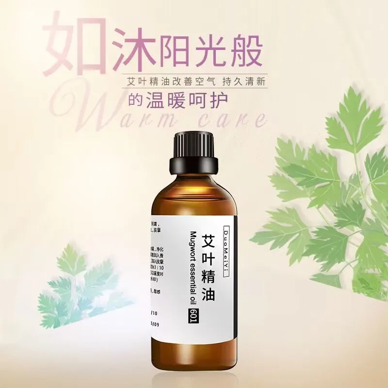 100ml/bottle Top Wormwood Natural Mugwort Essential Oil For Beauty Material Meditation Dispel Insects Incense Homemade Perfume Viralgem Store