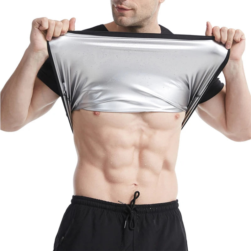 Vensslim Men’s Sauna Suit Sweat Heat Trapping Workout Fat Burner Vest Slimming Body Shaper Tank Top Waist Trainer Fitness Corset Viralgem Store