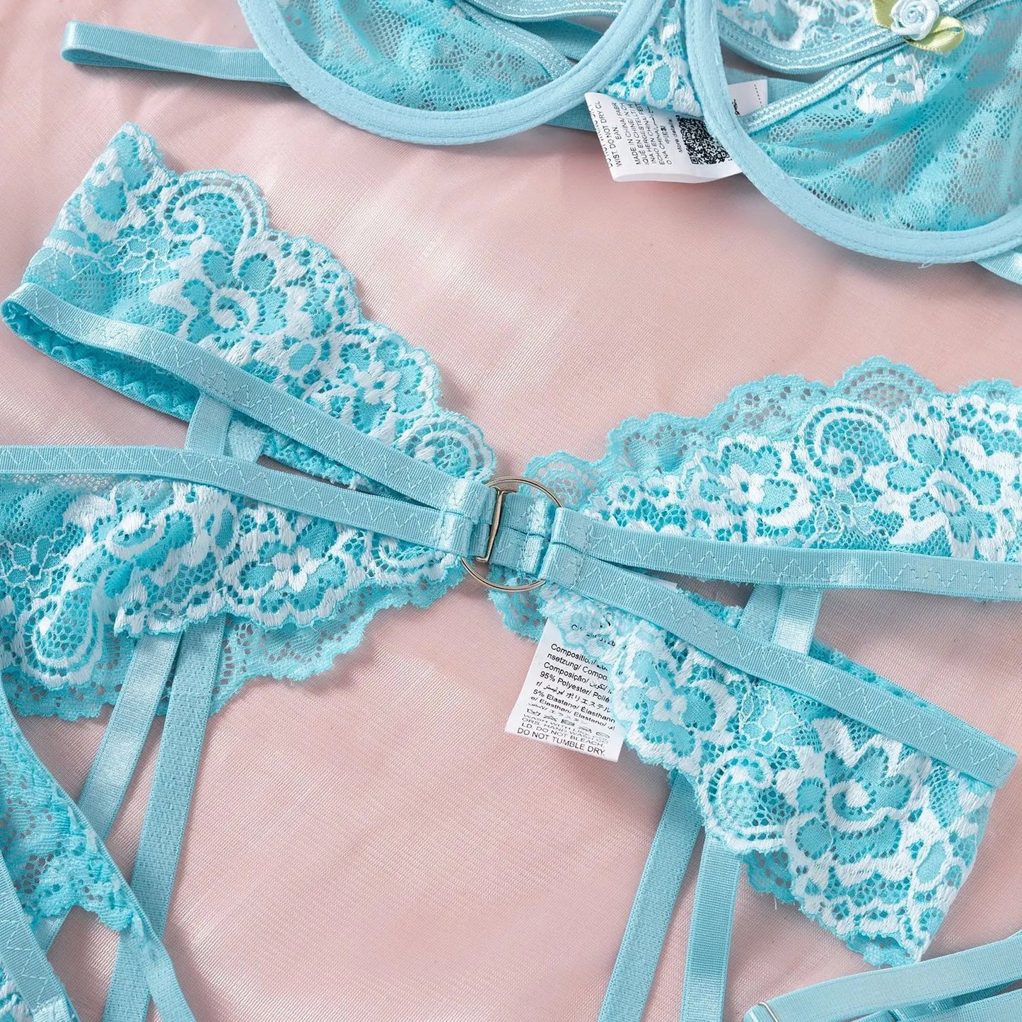 Toucheart Sexy Bra Set Contrast Color Lace Hollow Breathable Garter Hot Erotic Sexy Costumes Underwear Seamless Bra Thong Suit Viralgem Store