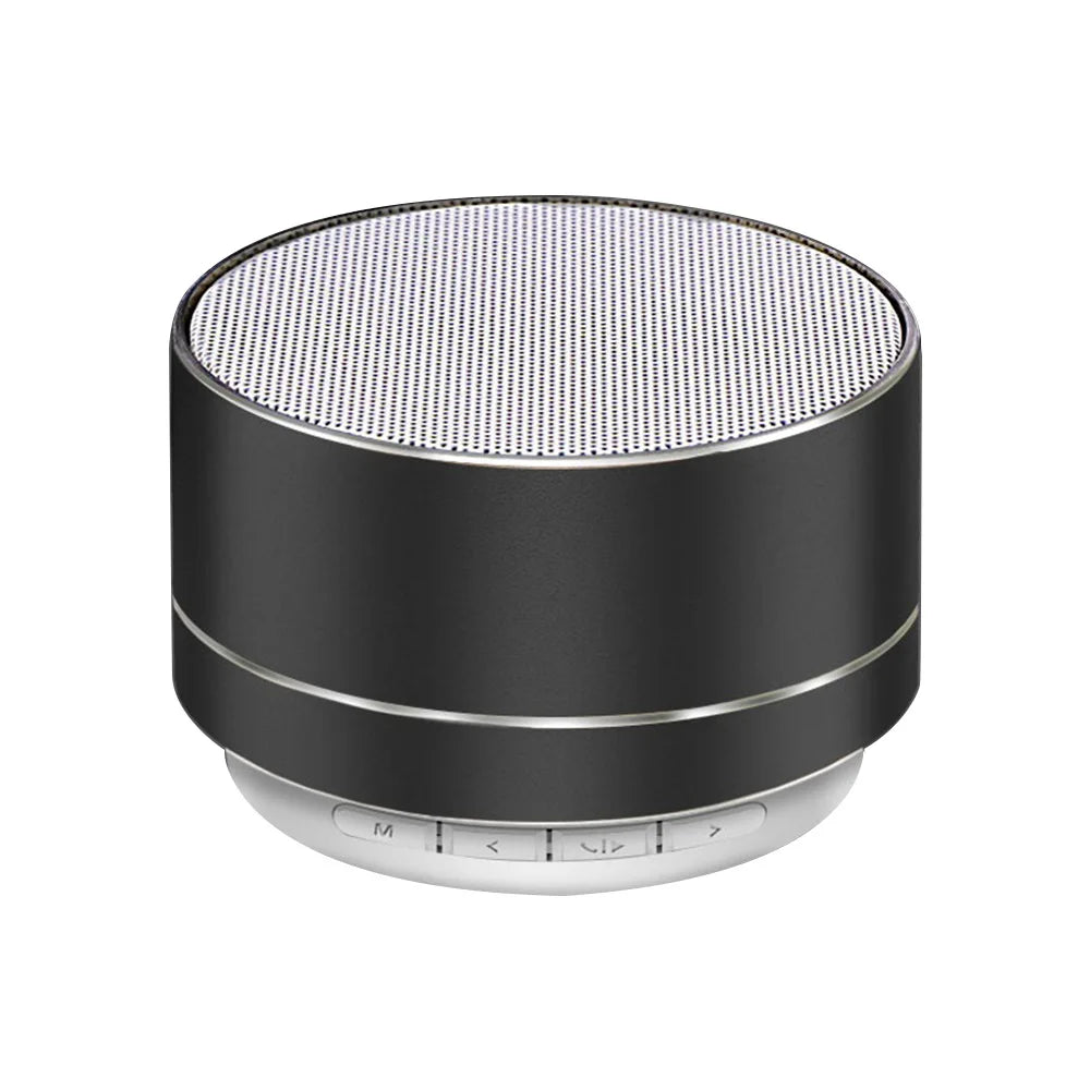 A10 Metal Speaker Bluetooth Wireless Portable Car Audio Dazzling Crack LED Lights Subwoofer Support TF Card USB Charging For PC