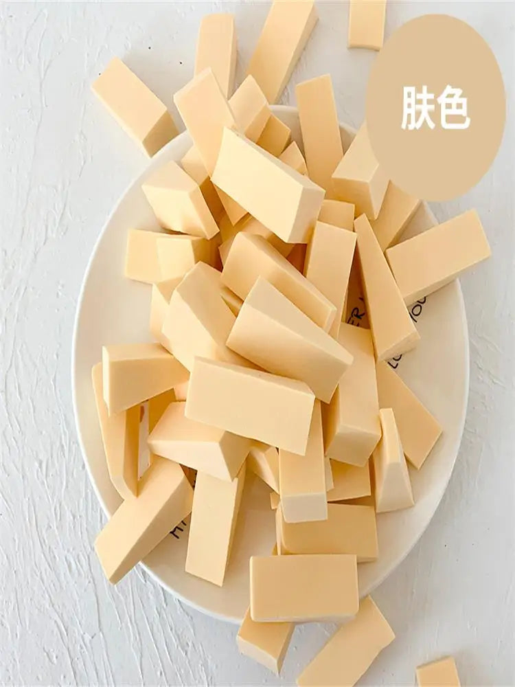 50 Pieces Makeup Sponge  For Face Curve Blending, Latex Free, Small Wedge Shaped Smooth Apply Beauty Sponge Applicator