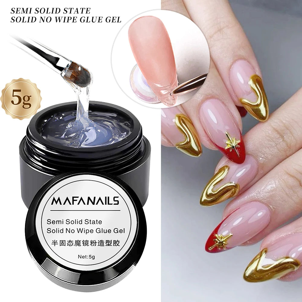 Strong Adhesive Nail Glue For Press On False Nail Tips Acrylic Fake Nails Long-lasting Transparent Nail Rhinestone Glue