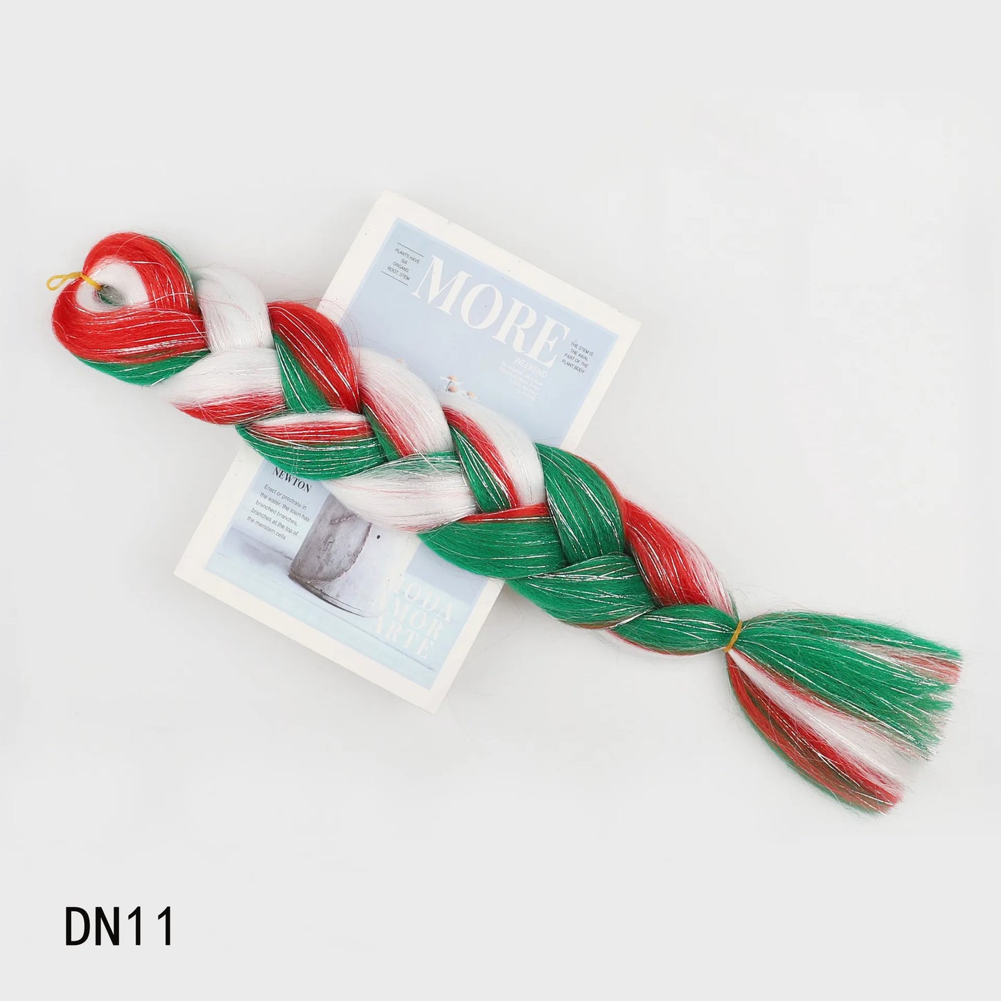 1-4 Packs Ombre Braiding Hair Extensions Synthetic Glitter Sparkle Rainbow Colored Hair 24inch Jumbo Braids Extensions for Women