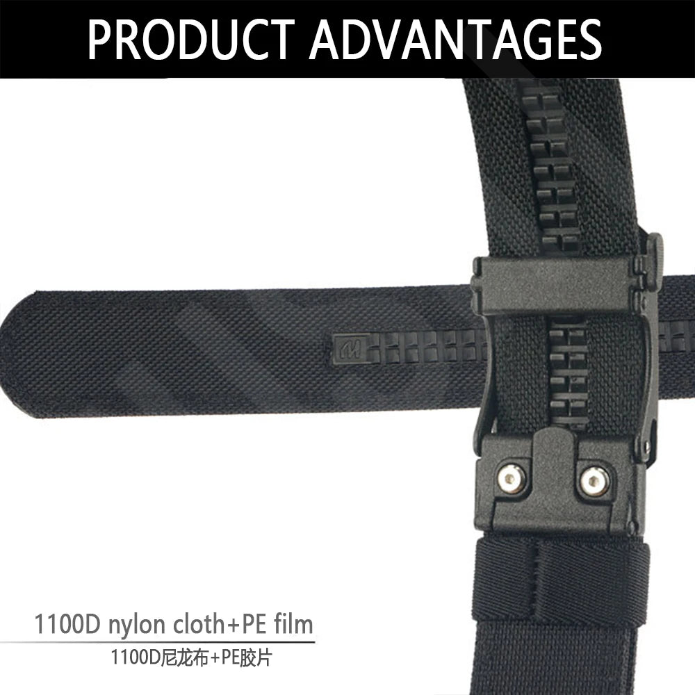 TUSHI Army Tactical Belt Quick Release Military Airsoft Training Molle Belt Outdoor Shooting Hiking Hunting Sports Belt