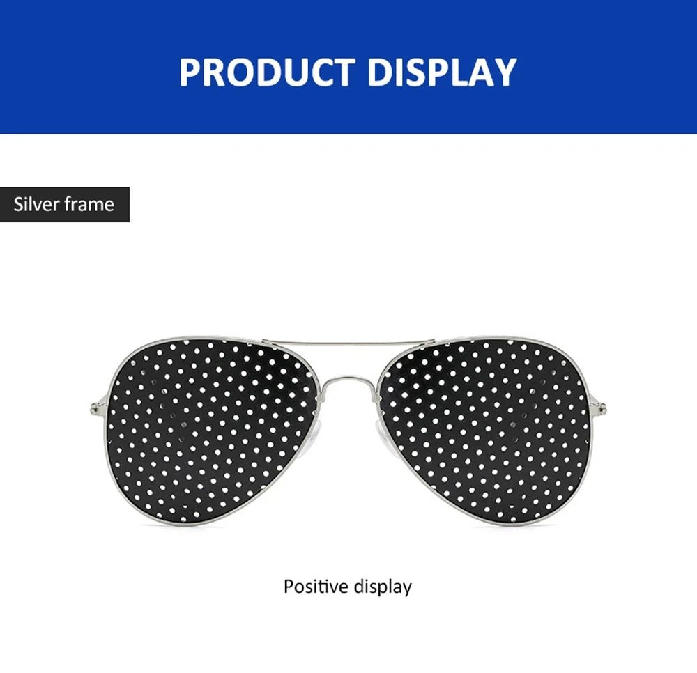 Vision Care Wearable Corrective Glasses Improver Stenopeic Pinhole Pin Hole Glasses Anti-fatigue Eye Protection Oculos De Grau