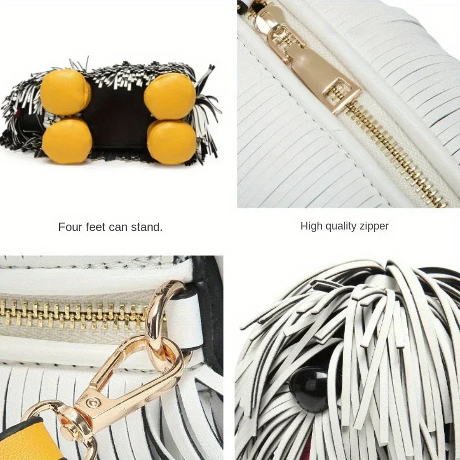 Women's Wallets and Handbags Luxury Designer PU Leather Crossbody Wallet Cute Dog Shaped Evening Bags Women's Bags Viralgem Store