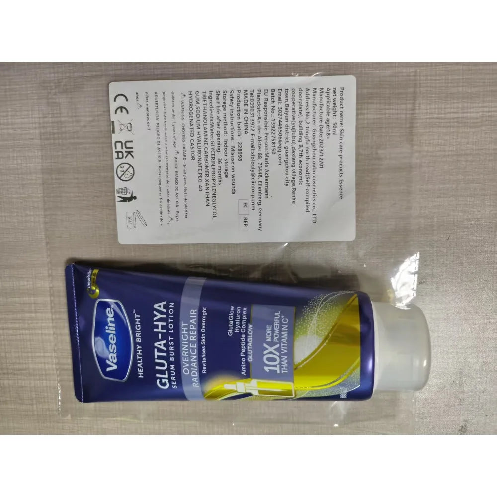 Vaseline Body Lotion At Night Magnesium White Body Essence Brightening Repair Moisturizing 330g Skin Whitening Cream Viralgem Store