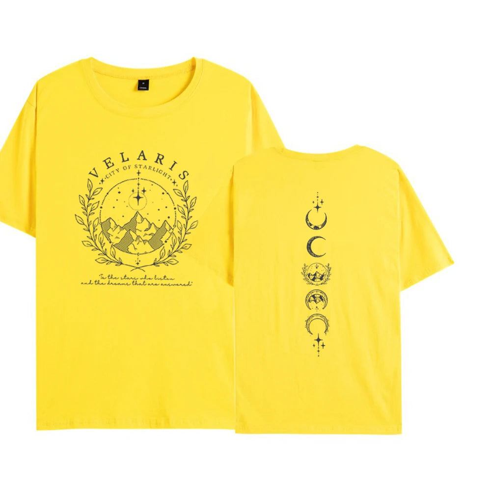 Velaris Shirt  Velaris City of Starlight Shirt The Night Court Shirts SJM Merch ACOTAR Tees Unisex Trendy Harajuku Casual Tops