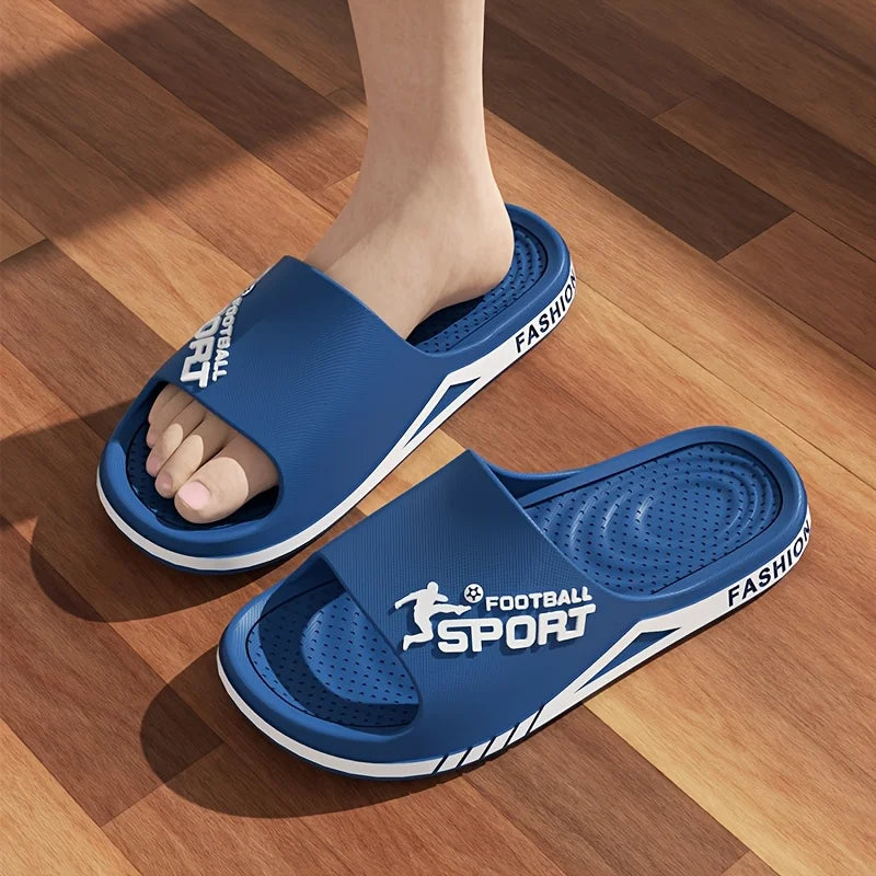 2025 new men's slippers summer PVC men's soft slippers outdoor sports thick anti slip cool slippers beach bathroom home sandals Viralgem Store
