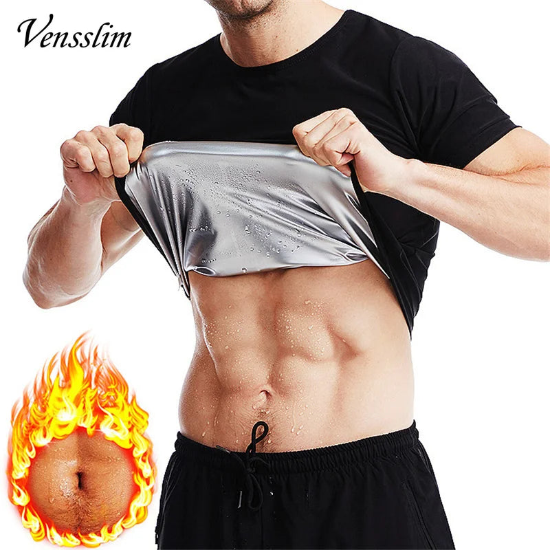 Vensslim Men’s Sauna Suit Sweat Heat Trapping Workout Fat Burner Vest Slimming Body Shaper Tank Top Waist Trainer Fitness Corset Viralgem Store