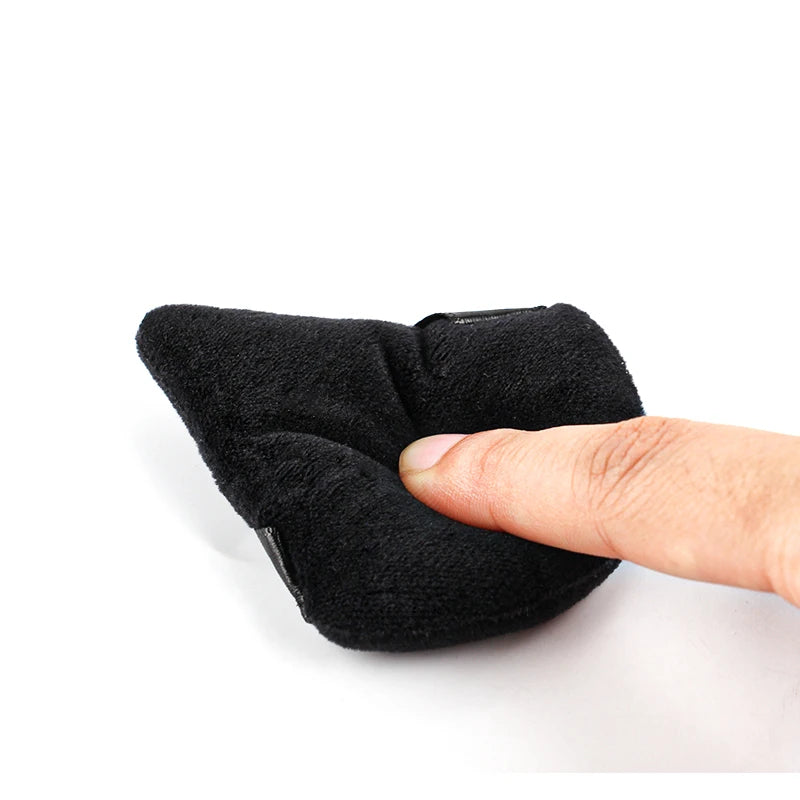 1/2/3/6Pcs Triangle Velvet Powder Puff Face Cosmetic Eye Beauty Makeup Tool Reusable Sponge Washable Mini Powder Puff Accessorie
