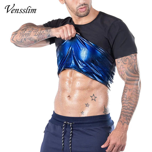 Vensslim Men’s Sauna Suit Sweat Heat Trapping Workout Fat Burner Vest Slimming Body Shaper Tank Top Waist Trainer Fitness Corset Viralgem Store