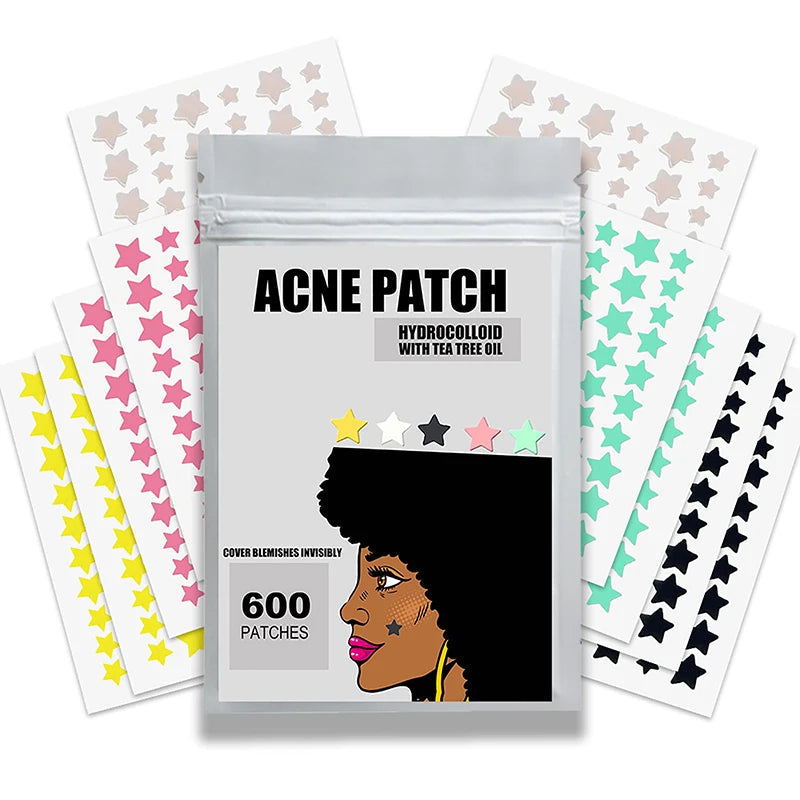 300/600/1200 PCS/SET Star Pimple Patch Acne Colorful Invisible Acne Removal Skin Care Stickers Concealer Face Spot Beauty Viralgem Store