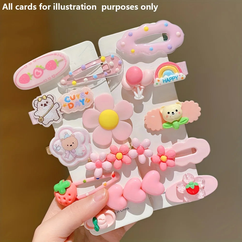 14 Pieces of Sweet Pink Hairpins Are Cute and Versatile