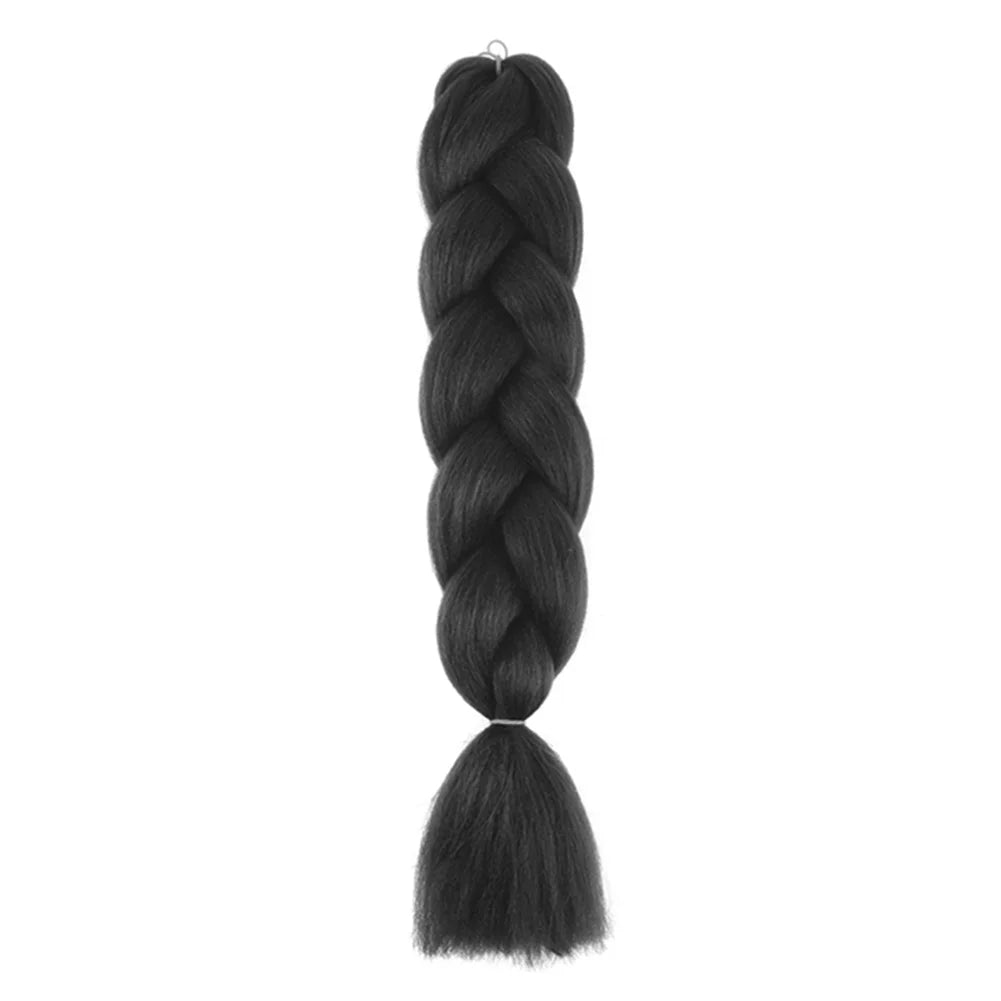 24 Inches DIY Jumbo Braiding Hair Synthetic Hair Extensions Afro Ombre Crochet Braid Hair Wholesale For Women