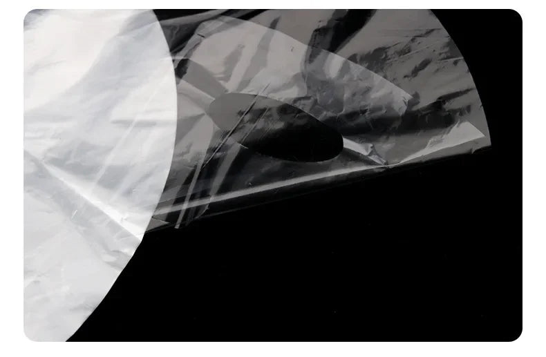 100pcs Masks Wrap Face Plastic Film Full Face Cleaner Mask Neck Stickers Paper Disposable Transparent Facial Beauty Makeup Tools