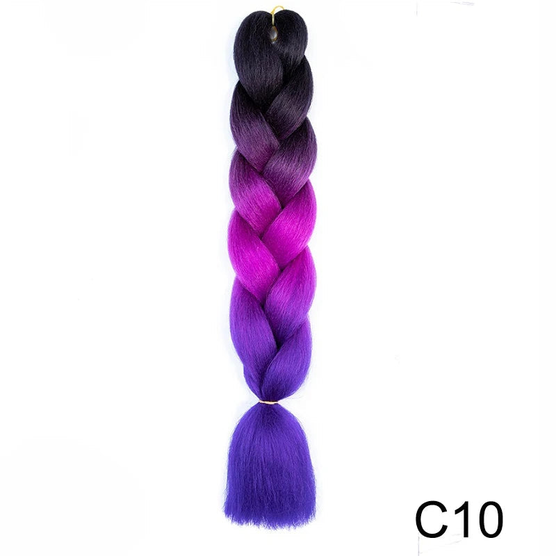 WIGSIN 24Inch Synthetic Long Straight Jumbo Braiding Hair Extension DIY Box Twist Crochet Hairpiece for Women Viralgem Store