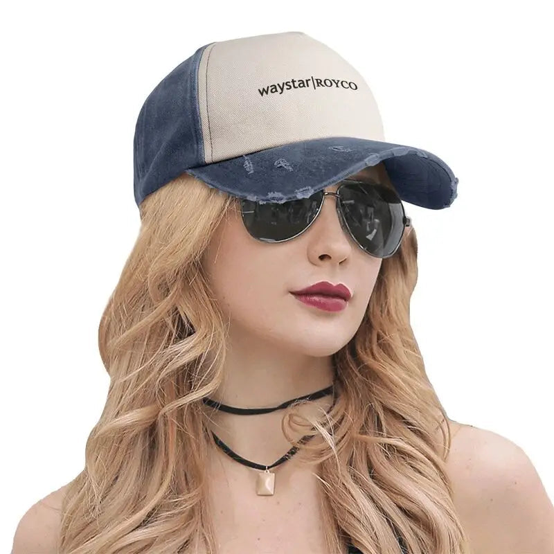 Waystar Royco Merch Men Women Baseball Cap Distressed Denim Hats Cap Vintage Succession TV Series Snapback Hat Casquette Viralgem Store
