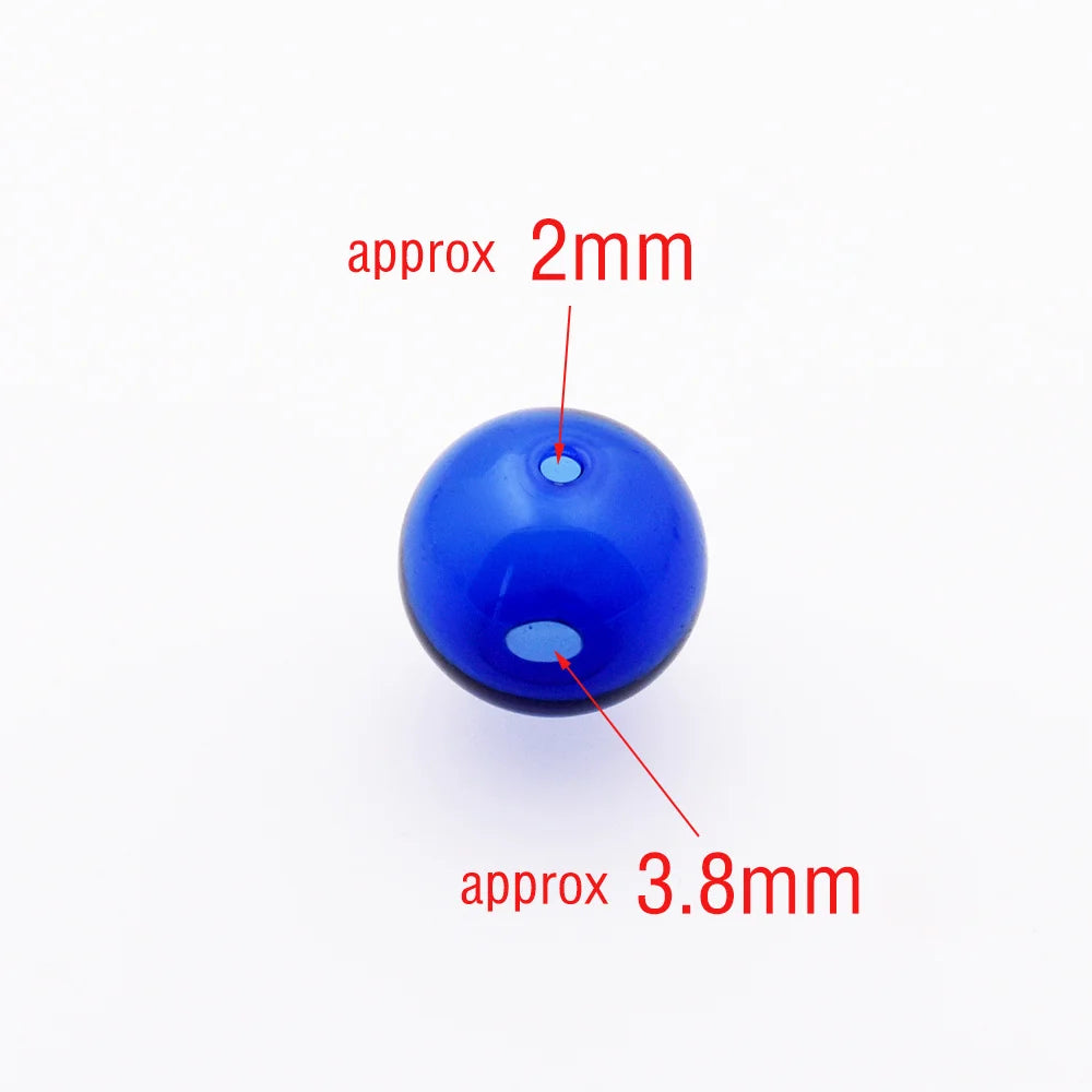 10pieces Double Hole 10-20mm Color Glass Ball Globe Beads Hollow Glass Bottle Vial Jewelry Making Accessories Findings Viralgem Store