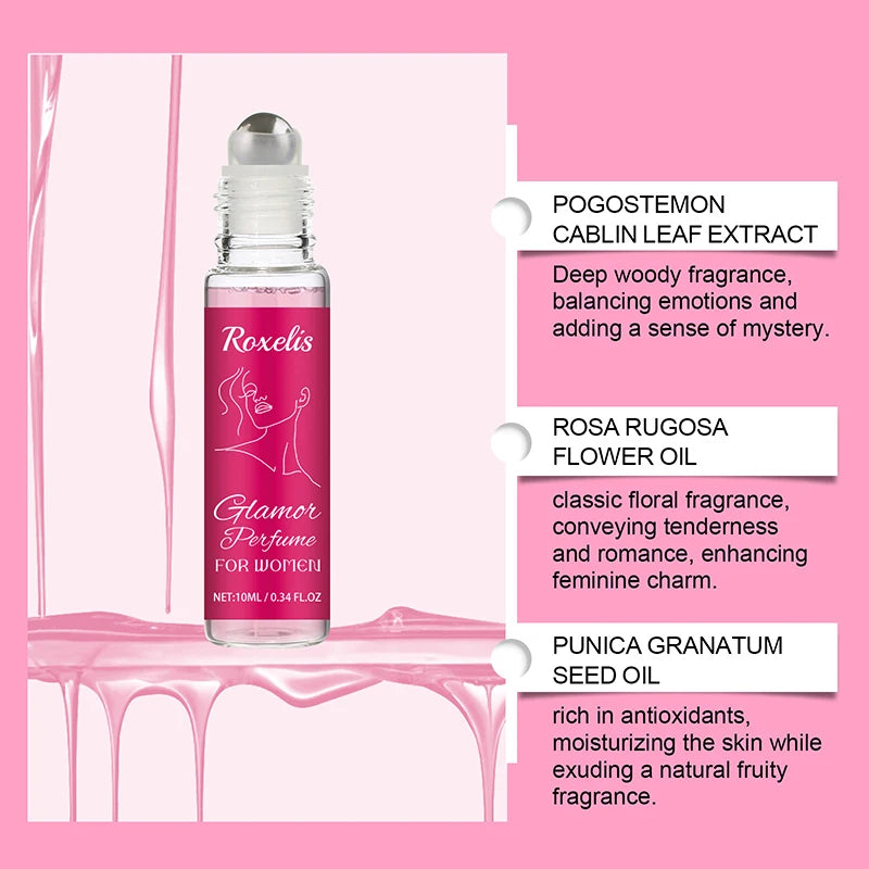 10ml Men/women Pheromone Roller Perfumel Long Lasting Natural Refresh Body Essence Fragrance Attracts Men/women Dating Perfum
