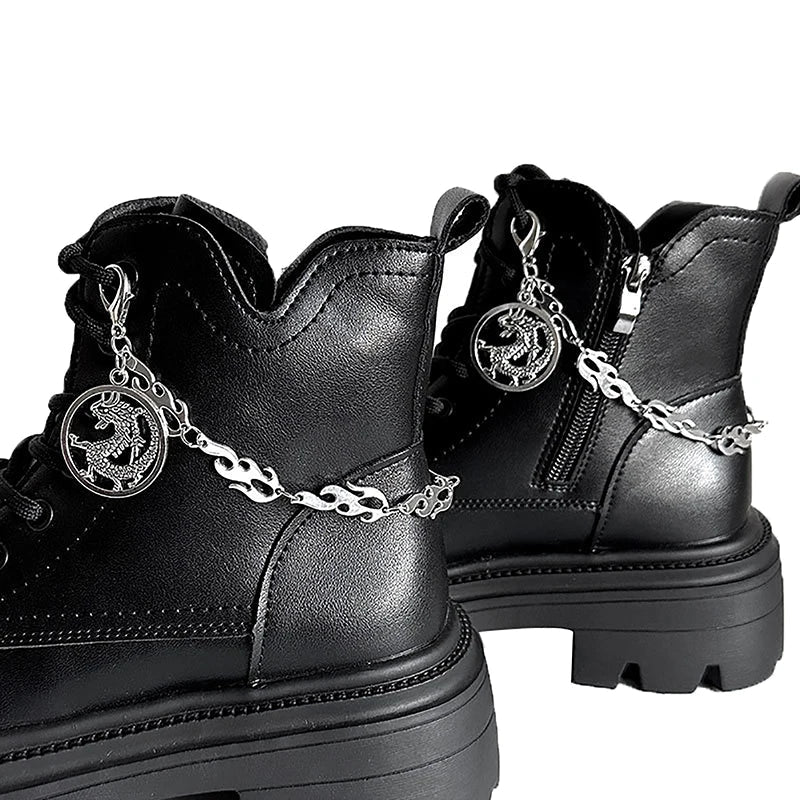 1pc Big Star Charms Chunky Chains Martin Boots Canvas Shoes Buckles Decoration Y2k Hearts Shoes Accessories Harajuku Jewelry Viralgem Store