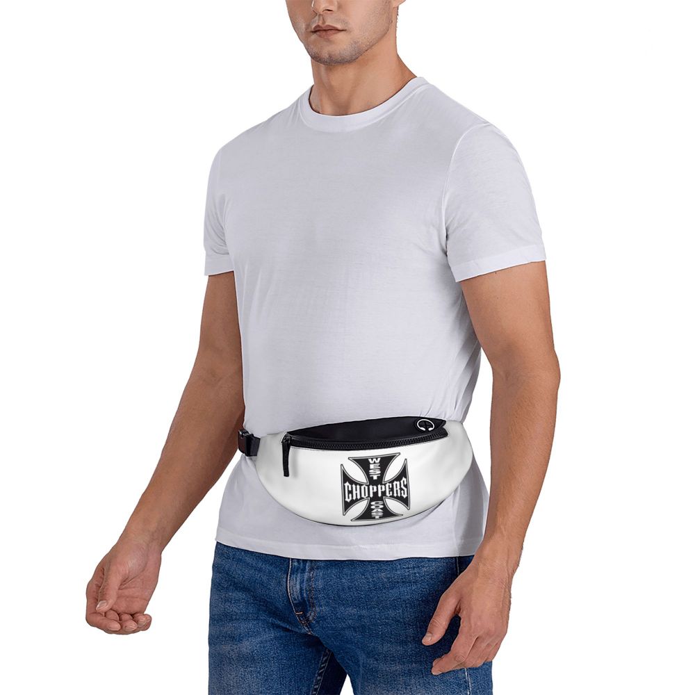 West Coast Choppers Fanny Pack Men Women Custom Crossbody Waist Bag for Travel Hiking Phone Money Pouch Viralgem Store